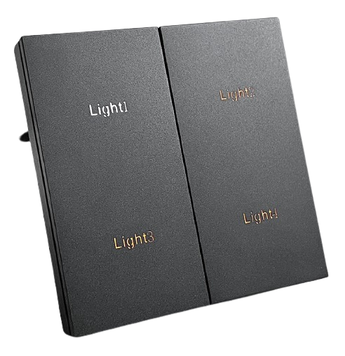 4 gang Piano Button Light ZigBee Switch