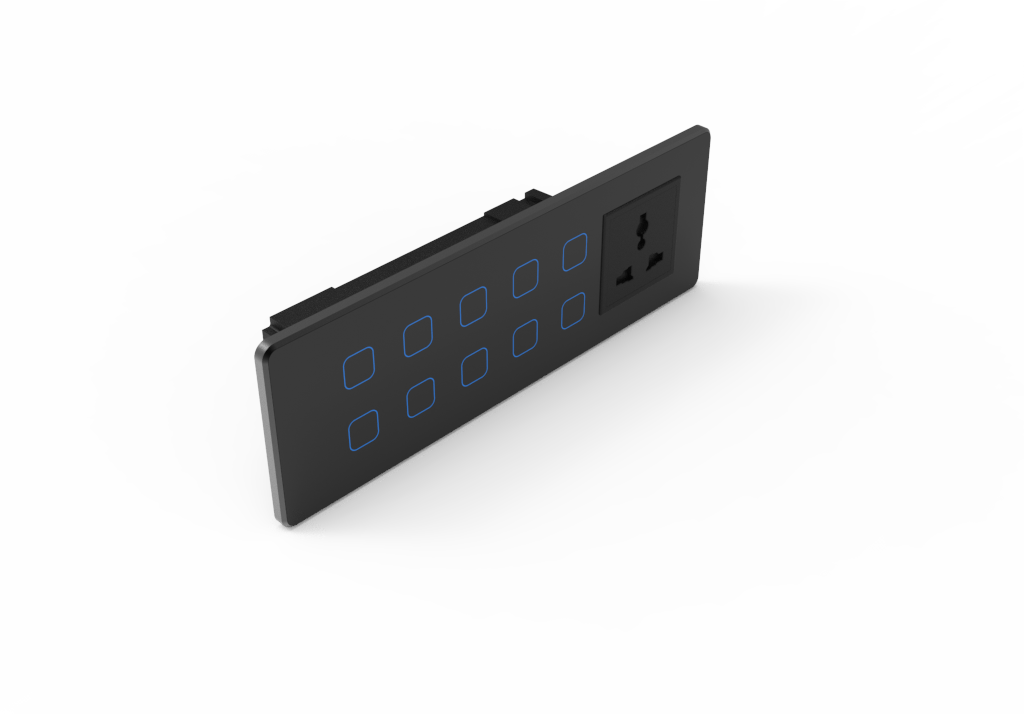 8MD 10 Gang Zigbee Switch with Socket
