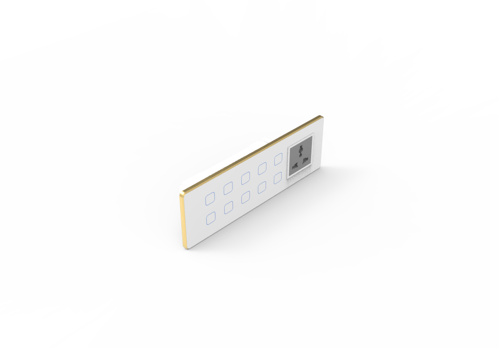 8MD 10 Gang Zigbee Switch with Socket