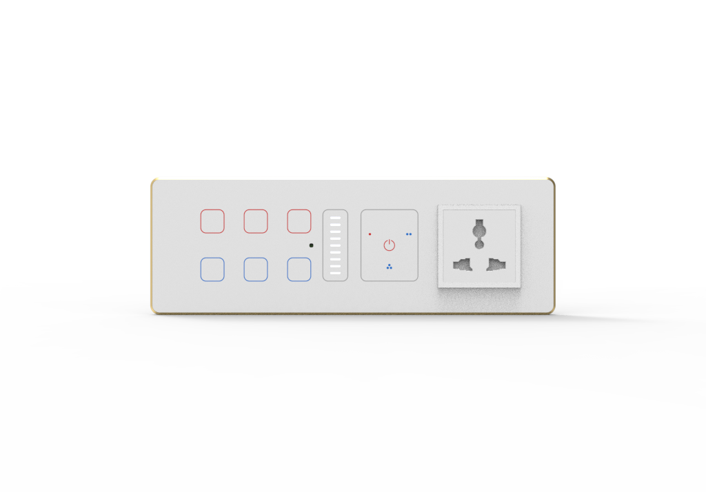 8M 6GANG+Dimmer+1FAN+Socket WIFI