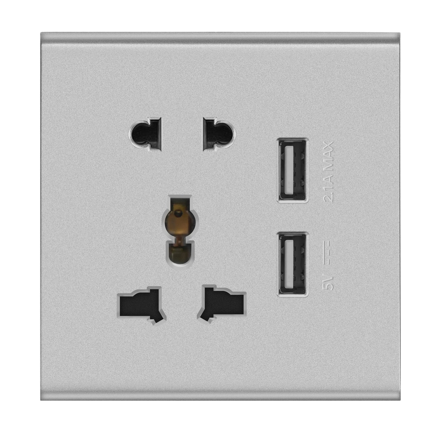 Multifunctional five-hole socket with USB