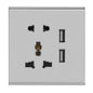 Multifunctional five-hole socket with USB